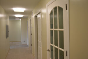 paint job in office building